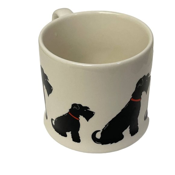 SWEET WILLIAM Cup Mug Black Schnauzer Dog Porcelain Coffee Tea London 8 oz - Picture 2 of 6